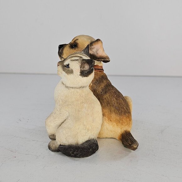 Country Artists Kitten With Puppy Figurine Resin #02223 Dog Cat - Picture 3 of 8